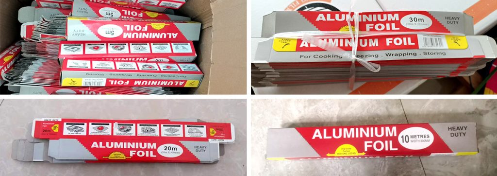 Packaging of Household Aluminium Foil Roll