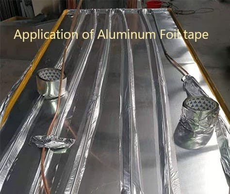 application of aluminum foil tape