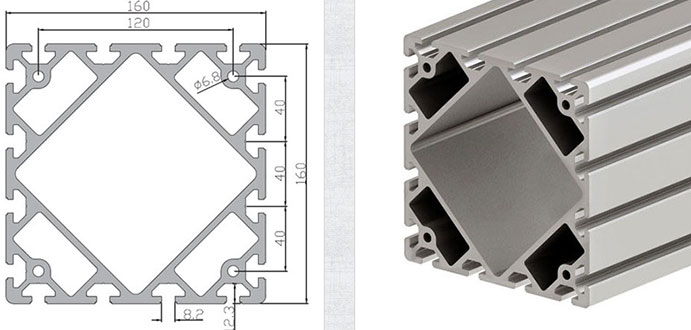 T Slot Aluminium Extrusion