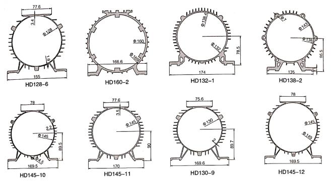 Horizontal Aluminium Motor Housing