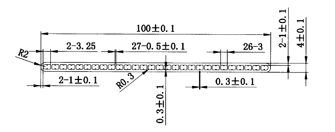 Aluminum multi-channel tube dimentions