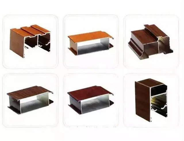 Wood-grain-transfer-aluminum-profiles