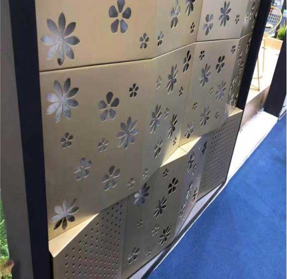 different shapes of perforated aluminum sheet