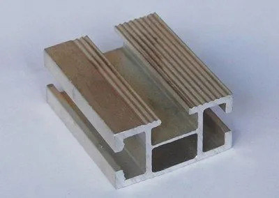 Door and window components produced from extruded aluminium profiles
