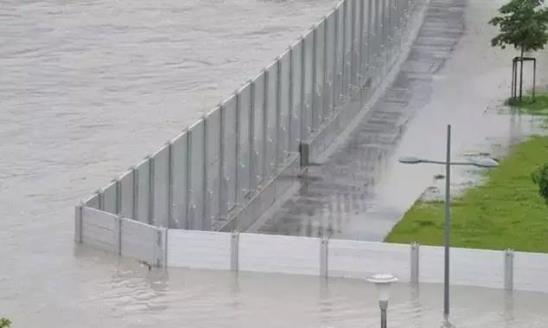 Aluminum alloy flood control wall