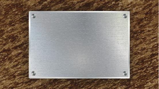Finished aluminum plate