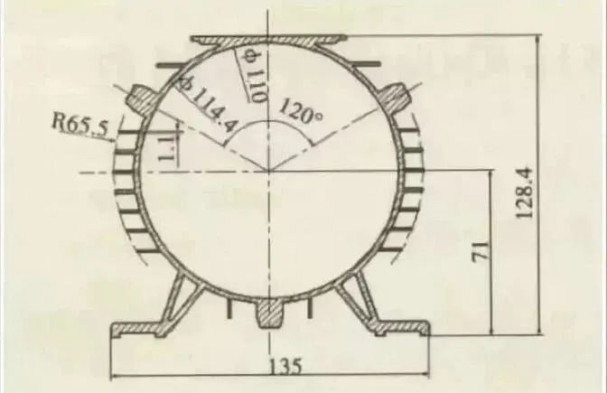 a typical motor shell aluminum profile mold