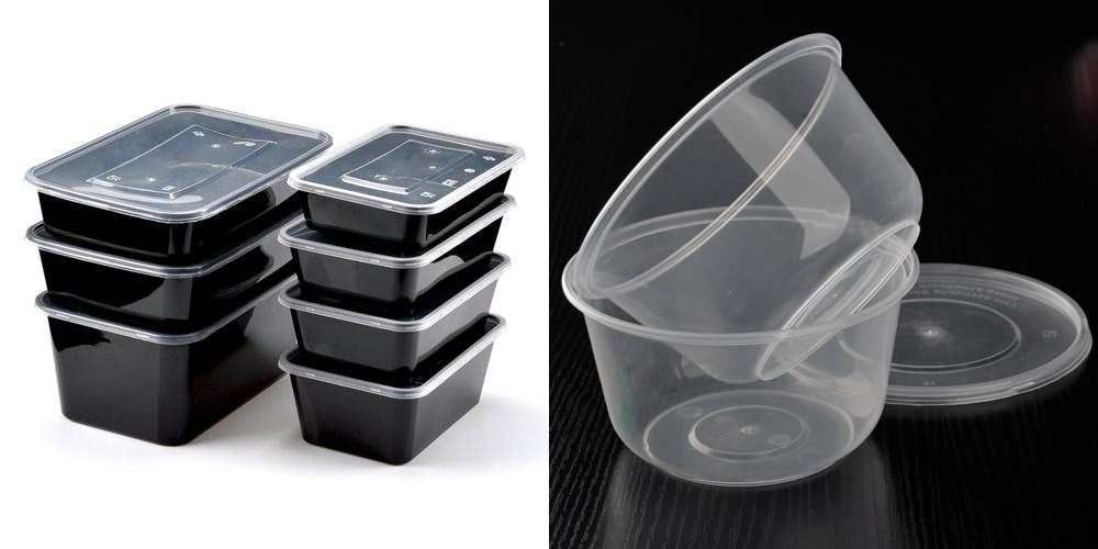 Récipient en plastique pour aliments