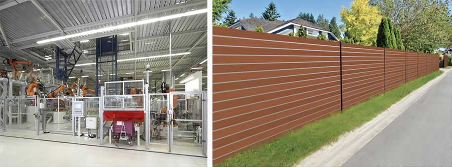aluminum fence production and display