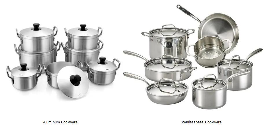 Aluminum vs. Stainless Steel Cookware