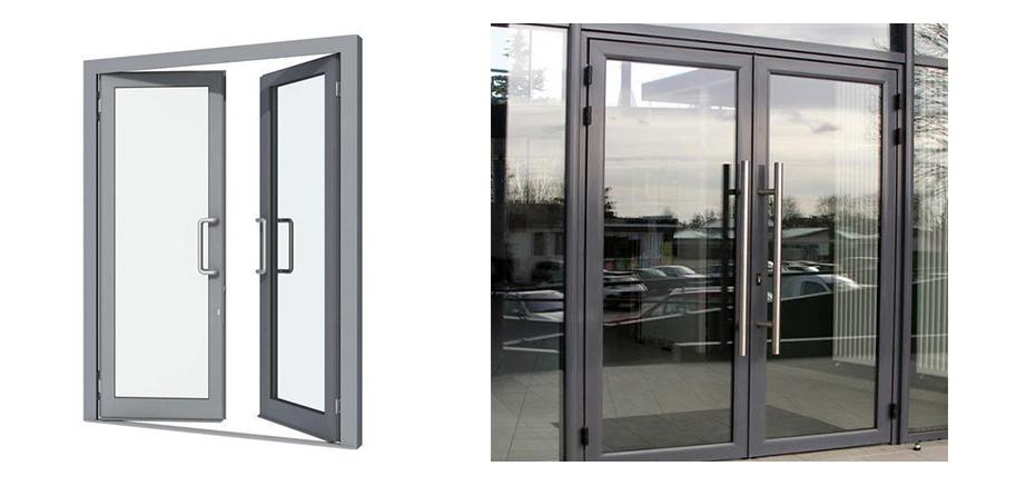 aluminum swing doors