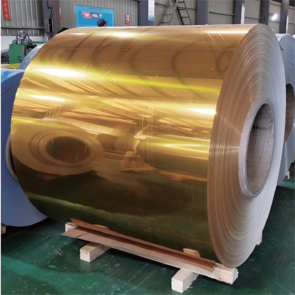 Mirror color coated aluminum coil