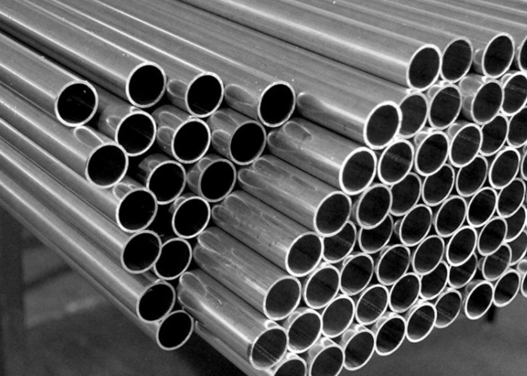 Thin-walled aluminum tubes used in HVAC systems
