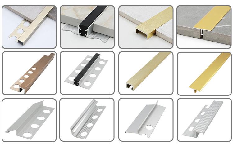 Type of aluminum tile trim