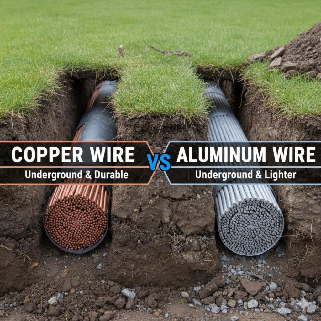 copper vs aluminum wire for underground
