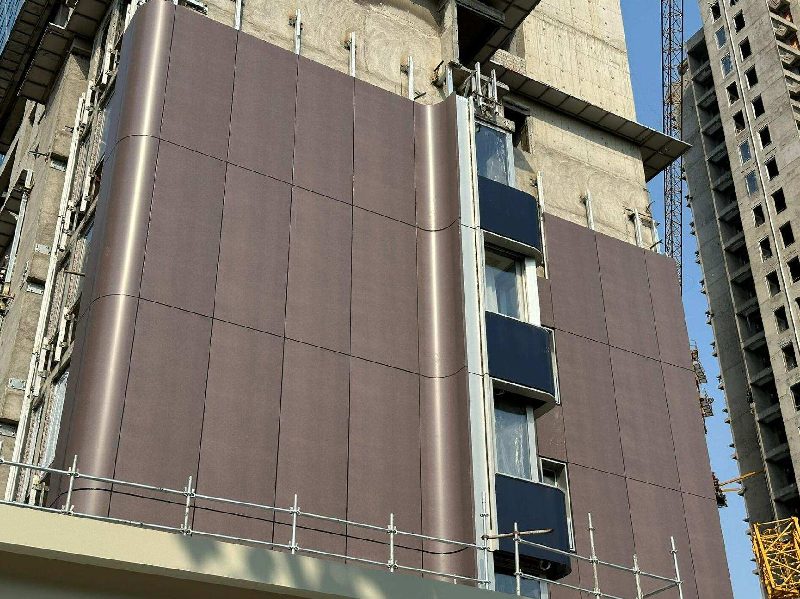 Aluminum exterior wall sheet