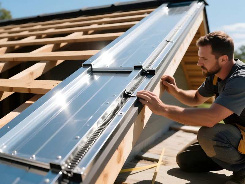 insulated aluminium roofing sheet installation