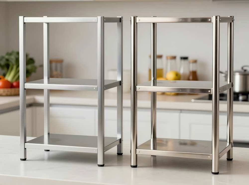 Aluminum Shelf vs. Stainless Steel Shelf for Kitchen