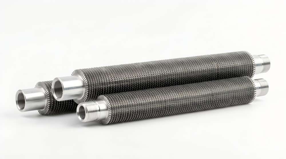 Aluminum finned tubes for heat exchanger