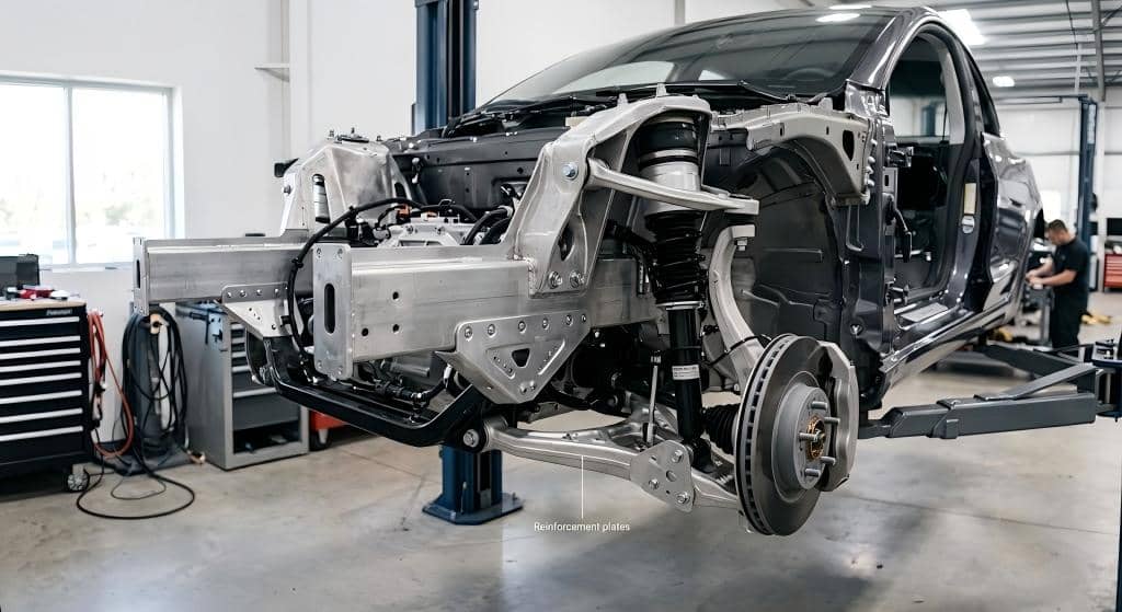 Suspension Brackets and Control Arm Reinforcement Plates in ev