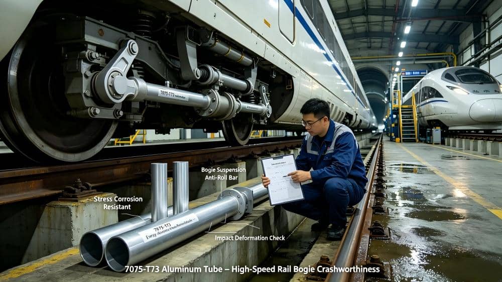 aluminum tube in High-Speed Rail Chassis and Crash-Energy Absorption application