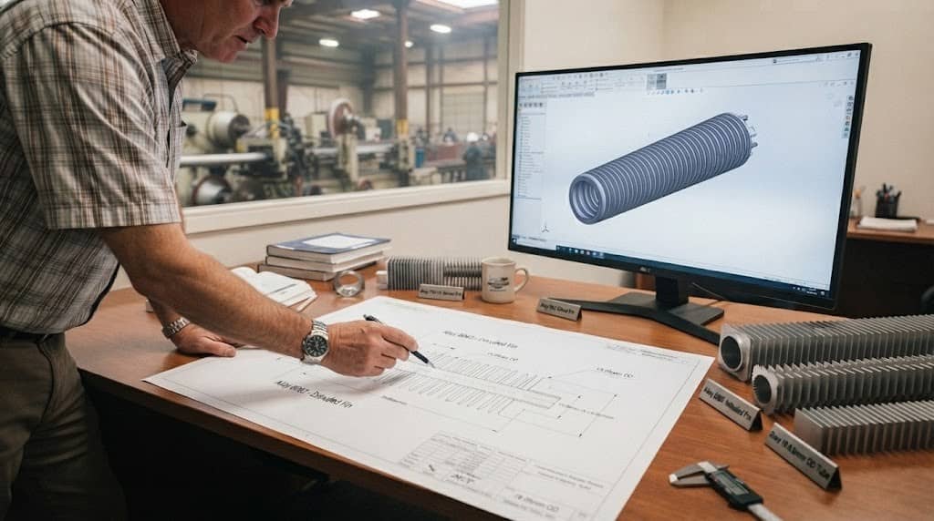 Aluminum Finned Tube Base Material and Dimension Verification