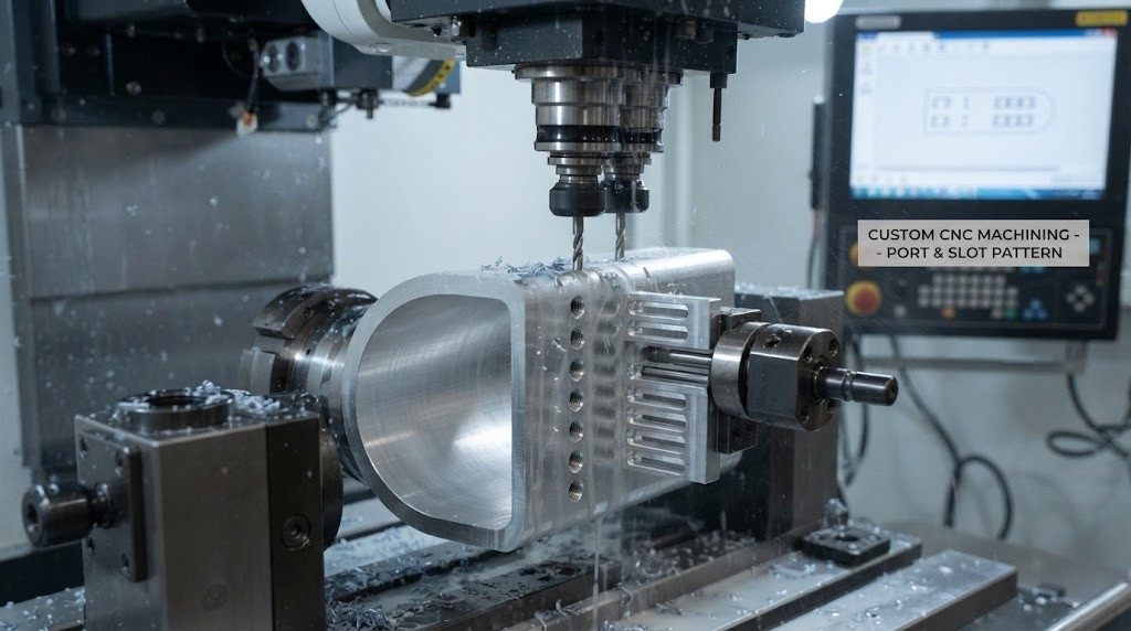 Customized D-Type Header Pipe with Machined Features