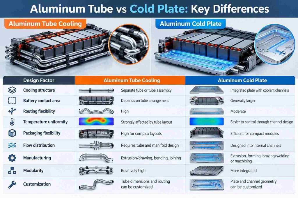 Aluminum Tube vs Cold Plate Key Differences